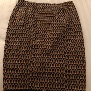 Patterned Pencil Skirt